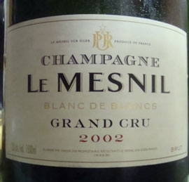 Rare Wine Company Champagne Le Mesnil Cuvee Sans Malo 2002