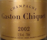 Gaston Chiquet Cuvée Millesime Or Brut 2002