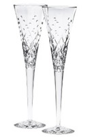 Waterford Happy Celebrations Crystal Flute Glasses